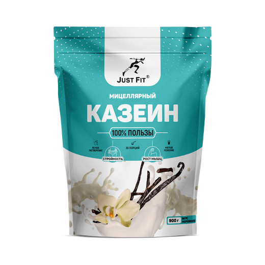 Just Fit Casein Micellar, Казеин мицеллярный, 900 грамм