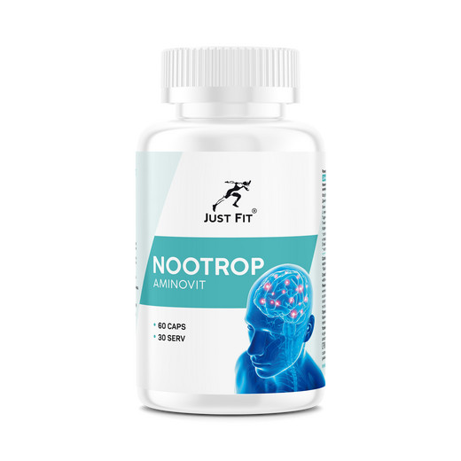 Just Fit Aminovit Nootrop, 60 капсул