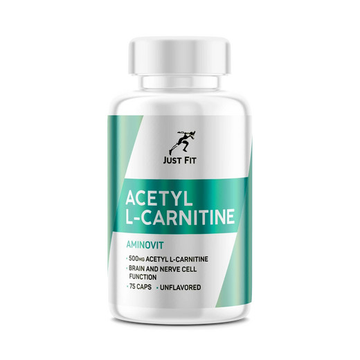 Just Fit Acetyl L-Carnitine, Ацетил-L-Карнитин, 75 капсул